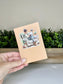 Lady Reading Books Beige Mini Daily Planner Notebook