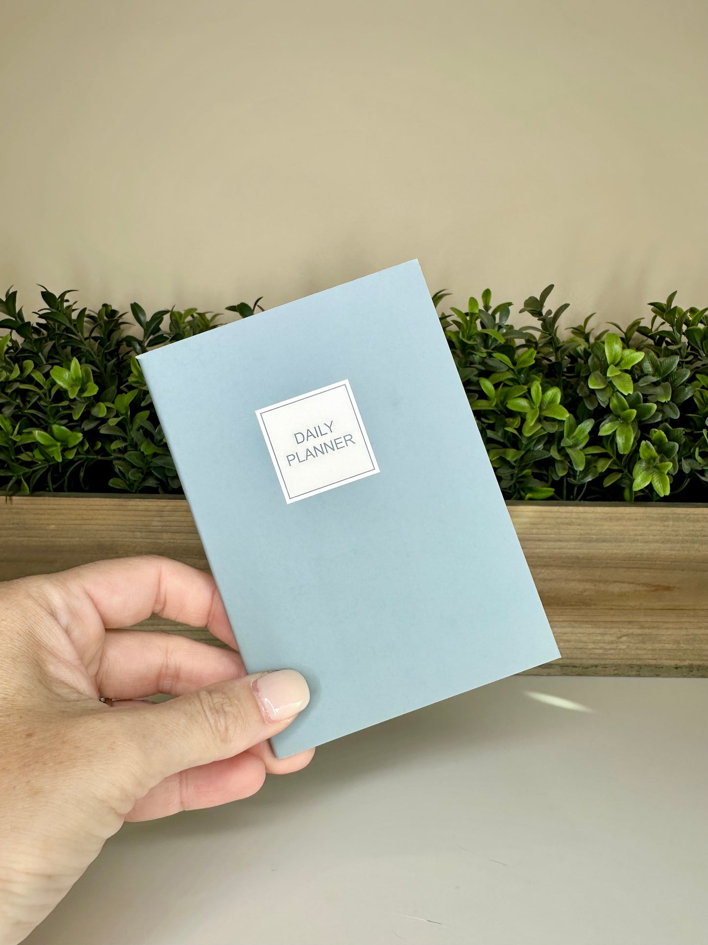 Light Blue Mini Daily Planner Notebook