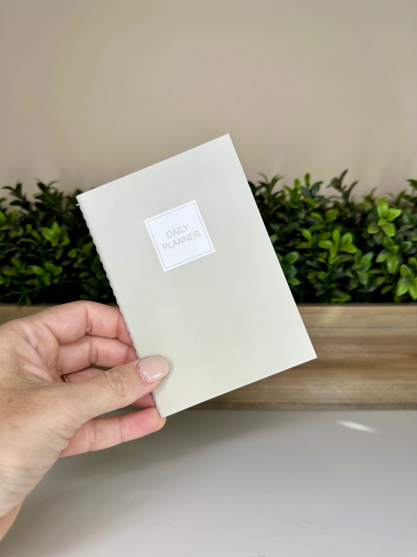 Light Sage Mini Daily Planner Notebook