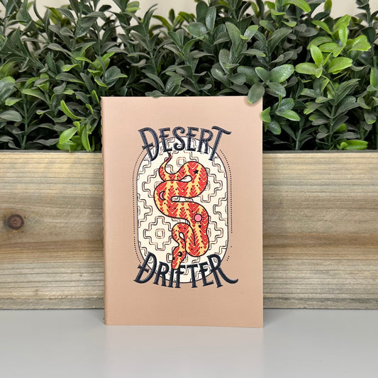 Desert Drifter Boho Beige Mini Daily Planner Notebook