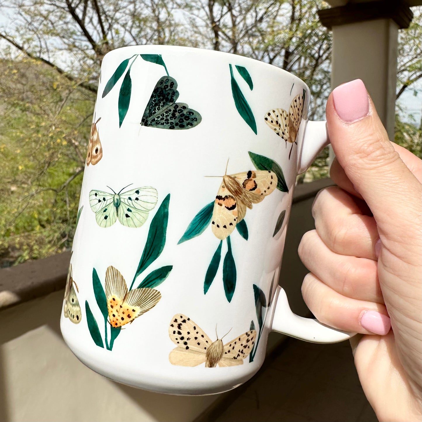 Moths & Greenery 15oz Mug