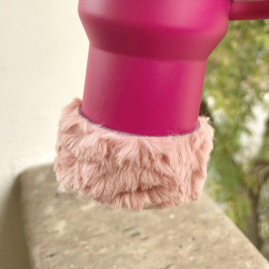 Dust Pink Silicone Fur Boots